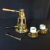 brass coffee set for two