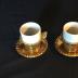 brass coffee set for two
