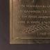 plaque with first verse of Greek National Anthem and portrait of author Dionysios Solomos 