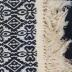 Blanket, black and white geometric