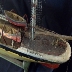 Brigantine model ship